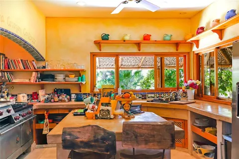 a outdoor space view with a sitting space