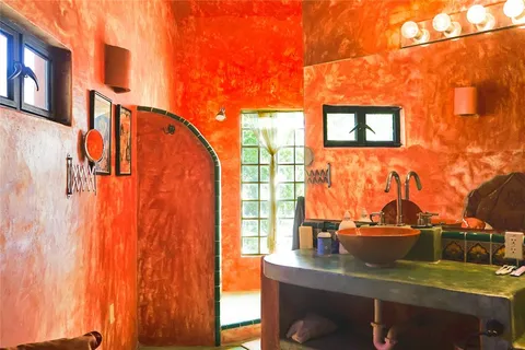 a view of outdoor space with seating area