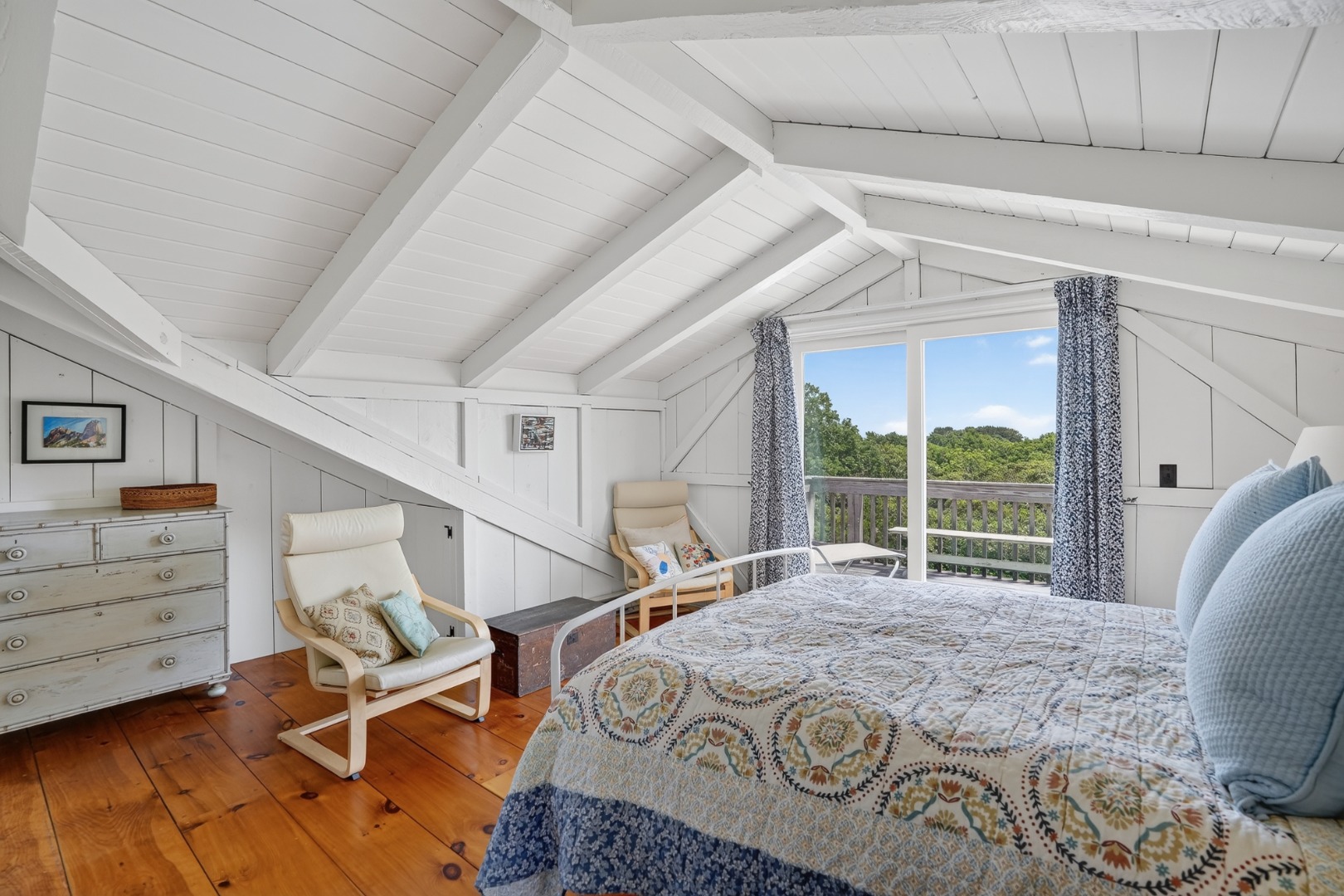 28 Black Point Road Chilmark, MA 02535 - Photo 19 of 56 Second floor primary with en suite bath and private deck.