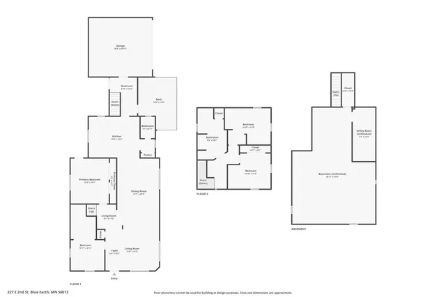 $224,900 | 227 East 2nd Street, Blue Earth, MN 56013