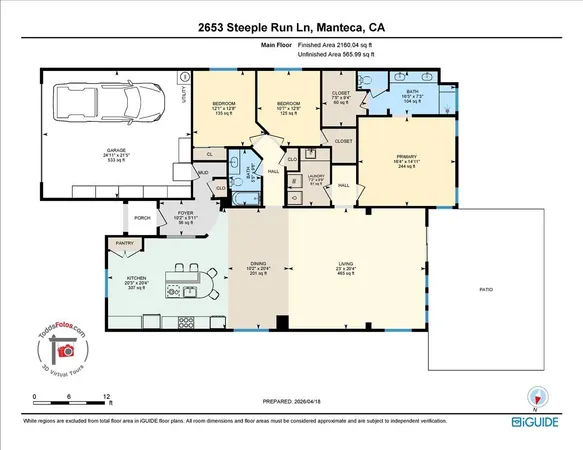 $650,000 | 2653 Steeple Run Lane, Manteca, CA 95336