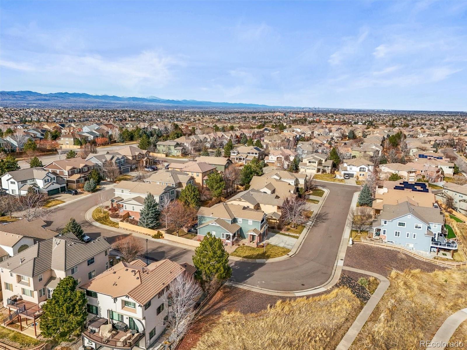 10820 Montvale Circle Highlands Ranch, CO 80130 - Photo 47 of 50 an aerial view of a city