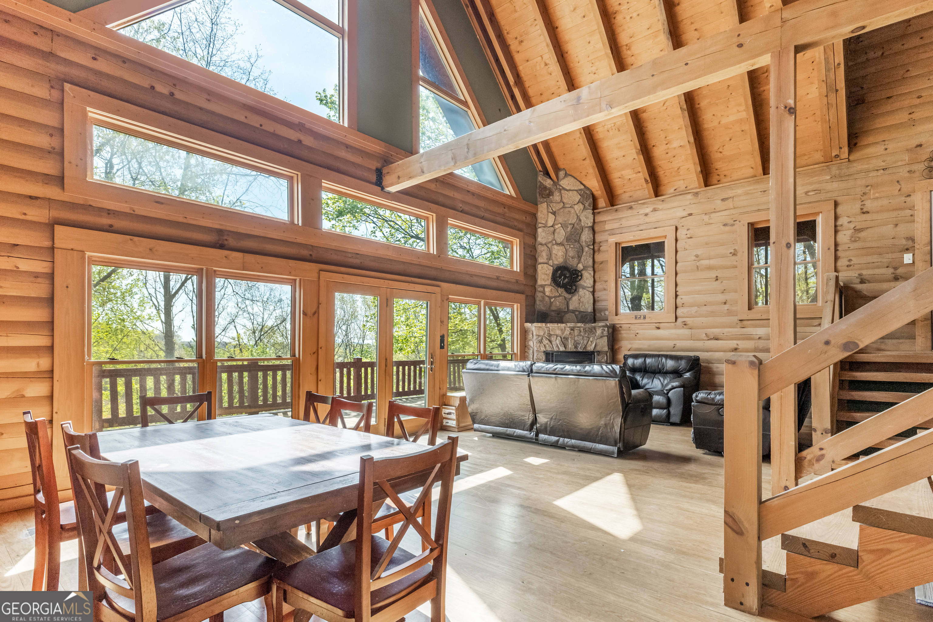 159 Eagle Creek Trail Rising Fawn, GA 30738 - Photo 11 of 37 a view of a dining room and hall with furniture
