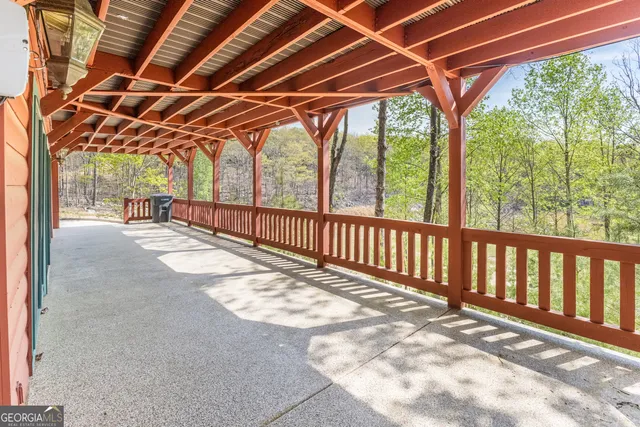 a view of porch with a outdoor space
