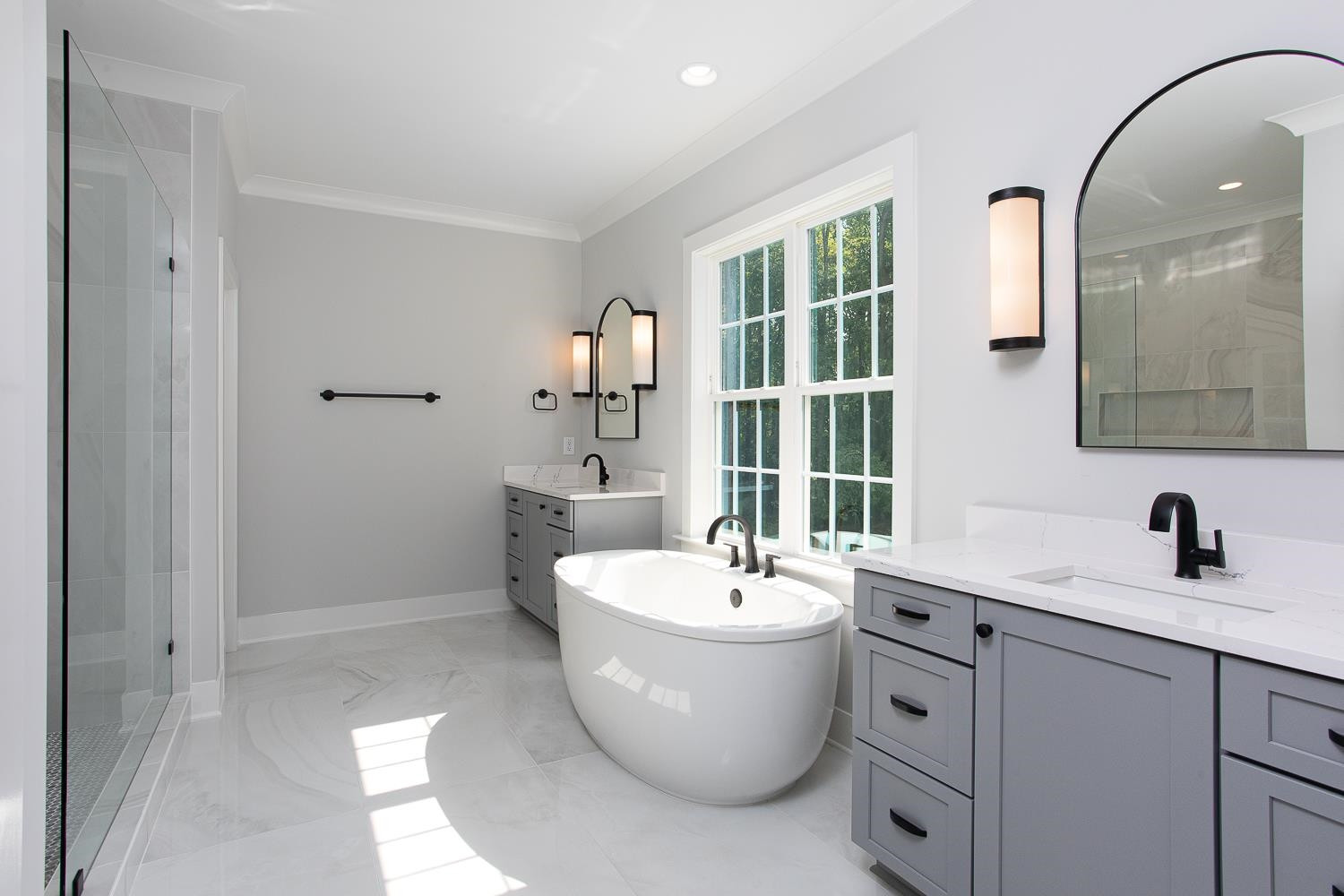 1417 Starry Night Court Raleigh, NC 27613 - Photo 30 of 44 a bathroom with a toilet sink and mirror
