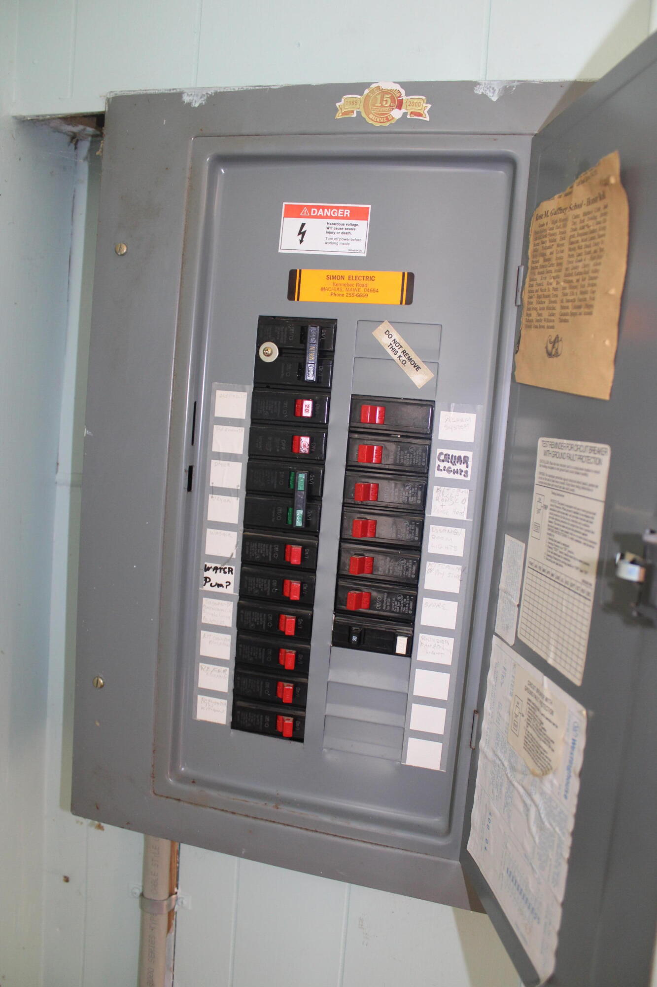 29 Davis Road Machias, ME 04654 - Photo 25 of 38 1st Floor- Circuit Breaker