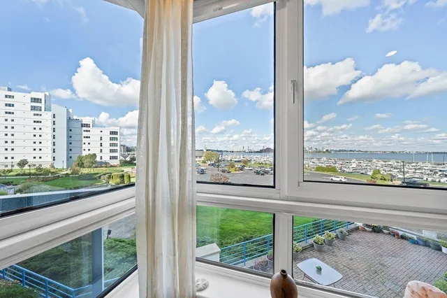 a view of a city from a window