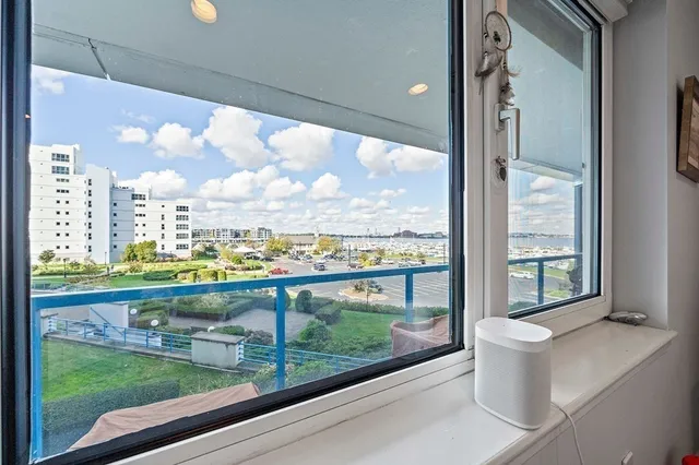 a view of a city from a window