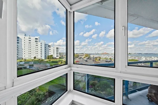 a view of a city from a window