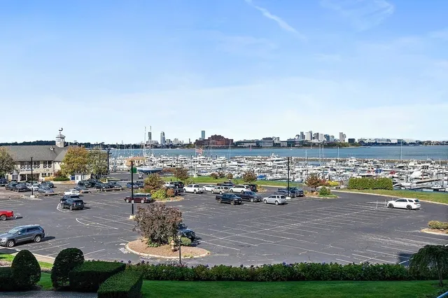 a view of a lake with outdoor space