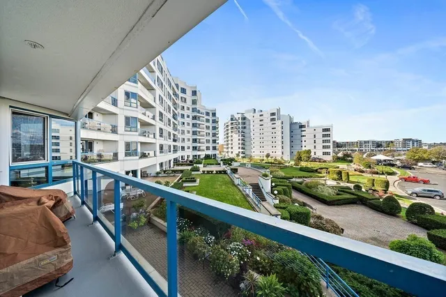 a city view from the balcony
