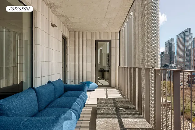 an ocean view with couch