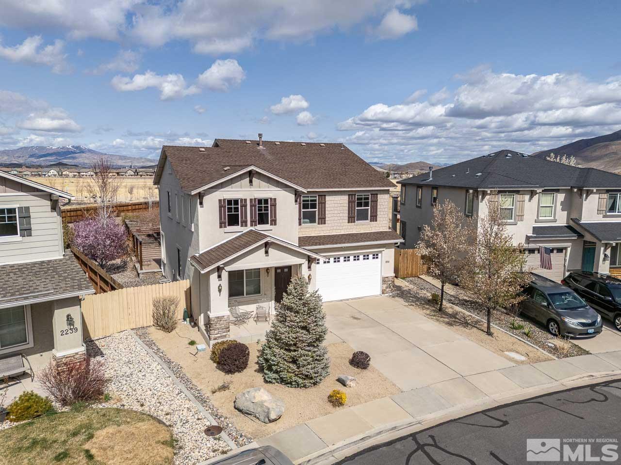 2241 Big Trail Circle Reno, NV 89521 - Photo 33 of 40 a front view of a house with yard and furniture