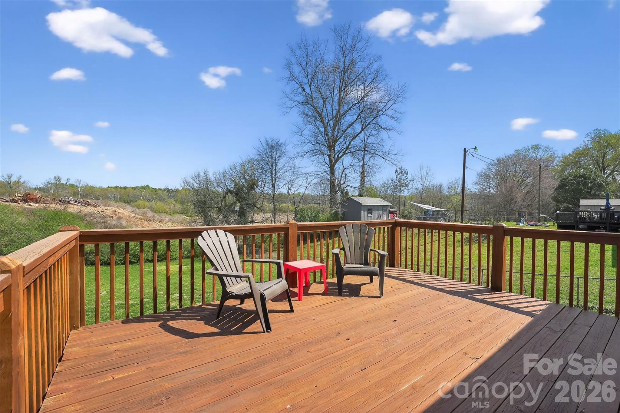 123 Rowe Street Gastonia, NC 28056 - Photo 17 of 20 a view of a two chairs on the roof deck