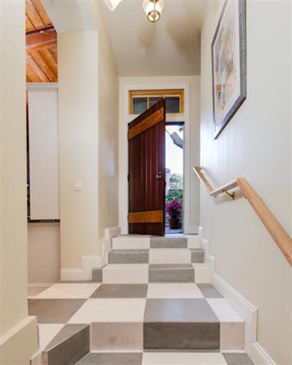 4230 Thacher Road Ojai, CA 93023 - Photo 3 of 22 a view of staircase with a rug and a window