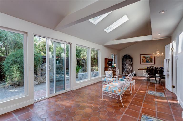 4230 Thacher Road Ojai, CA 93023 - Photo 6 of 22 a living room with patio furniture and a floor to ceiling window