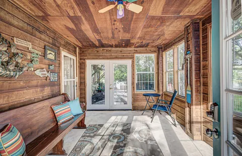 a kitchen with counter top space cabinets and stainless steel appliances