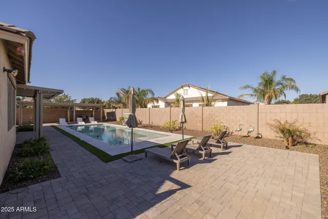 a view of outdoor space with seating area