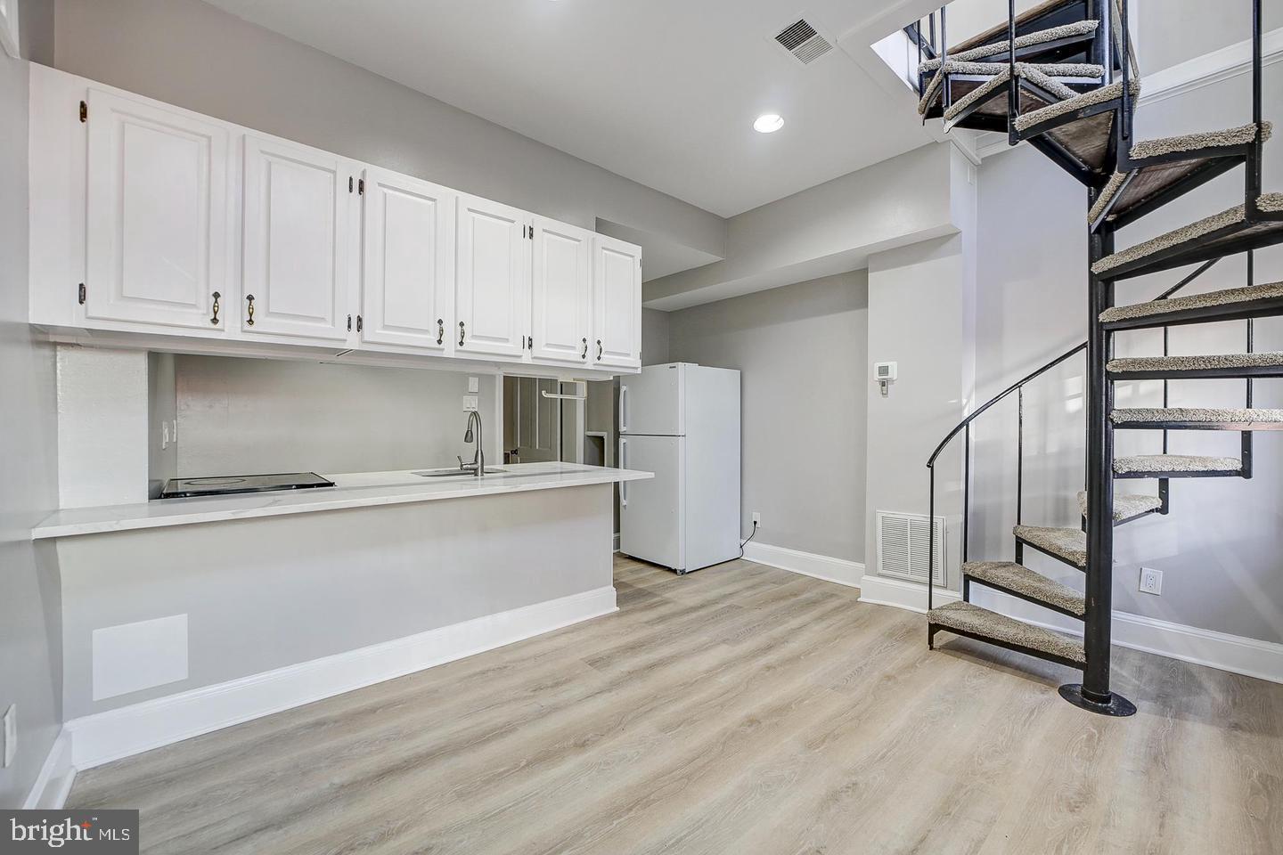1213 12th Street Northwest, Unit C Washington, DC 20005 - Photo 2 of 19 Living Area Stairs to the Loft