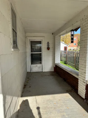 a view of backyard with window