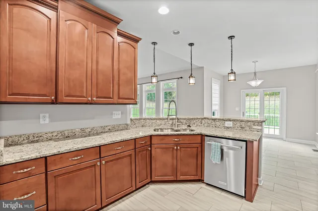 a view of balcony with wooden floor