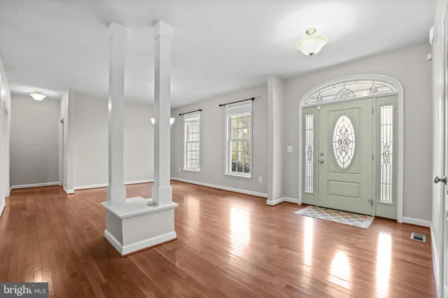 a view of livingroom with hardwood floor and window
