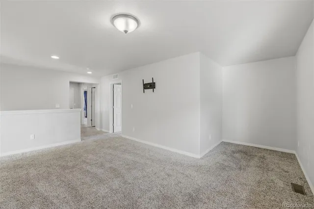 a view of an empty room