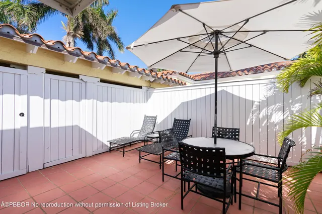 a view of outdoor space with seating