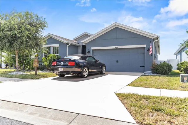 a car parked in front of house