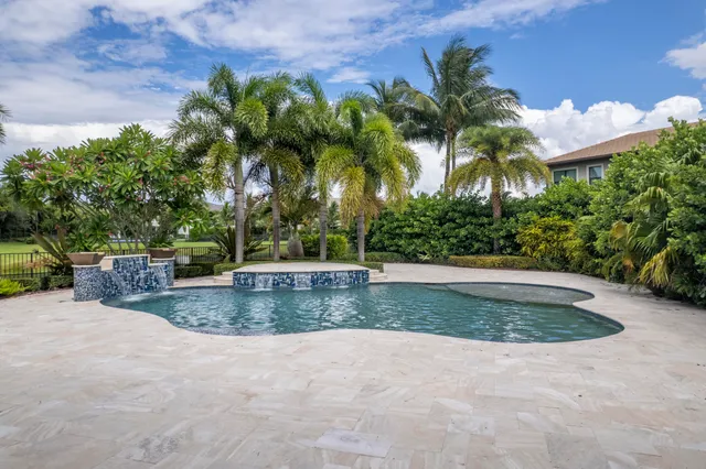 a view of a park with slide