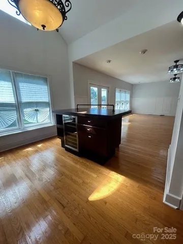a view of kitchen and window