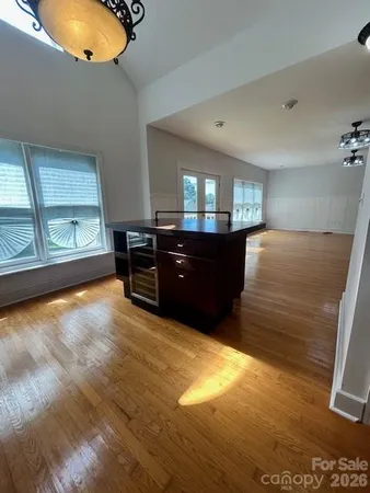 a view of kitchen and window