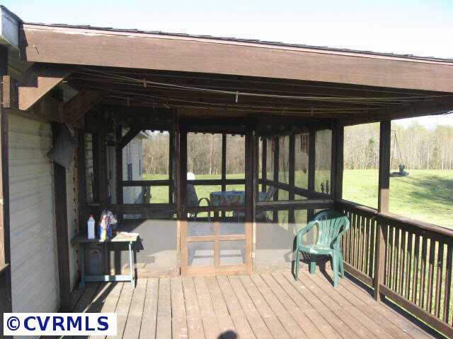 652 Reed Bridge Farm Road Bruington, VA 23023 - Photo 6 of 10 Other - Close up of deck and screened porch looking eastward
