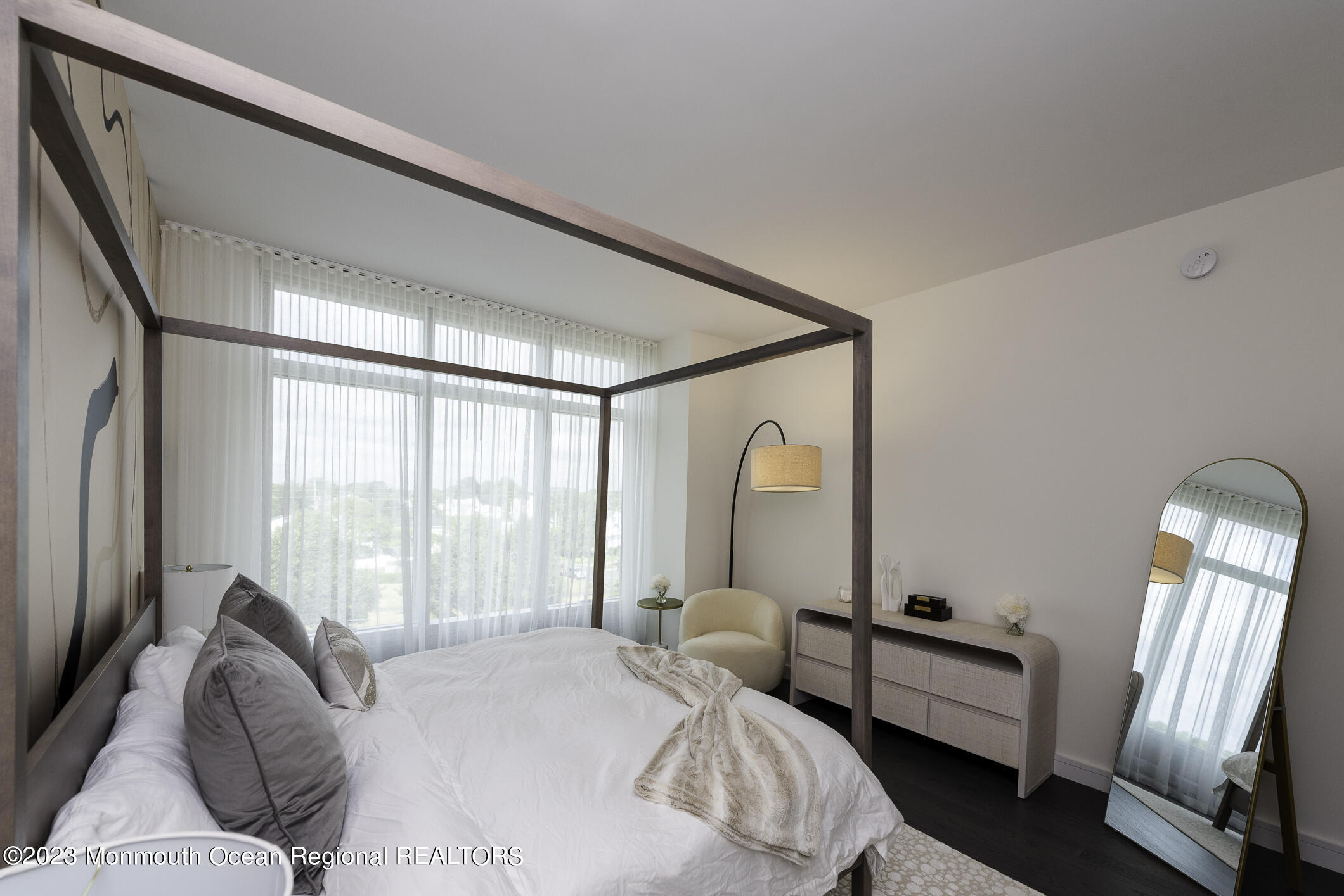 30 Melrose Terrace, Unit 301(WINTER RENTAL) Long Branch, NJ 07740 - Photo 10 of 37 a bedroom with furniture and a window