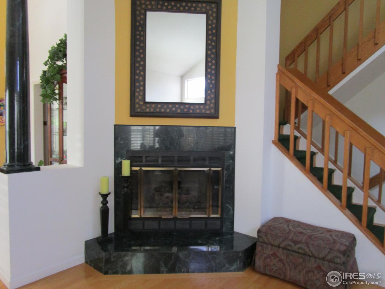4451 Wellington Road Boulder, CO 80301 - Photo 10 of 25 a living room with a fireplace and a potted plant