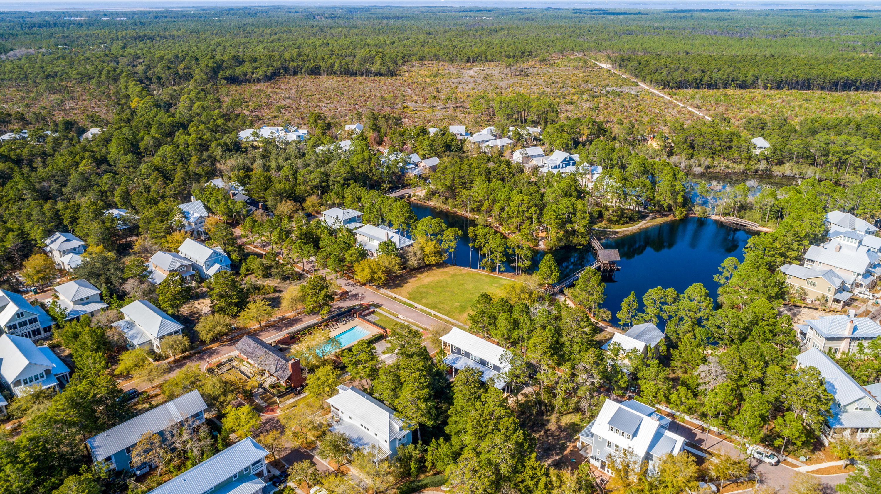 Lot 21 West Okeechobee Santa Rosa Beach Santa Rosa Beach, FL 32459 - Photo 12 of 37 an aerial view of residential houses with outdoor space