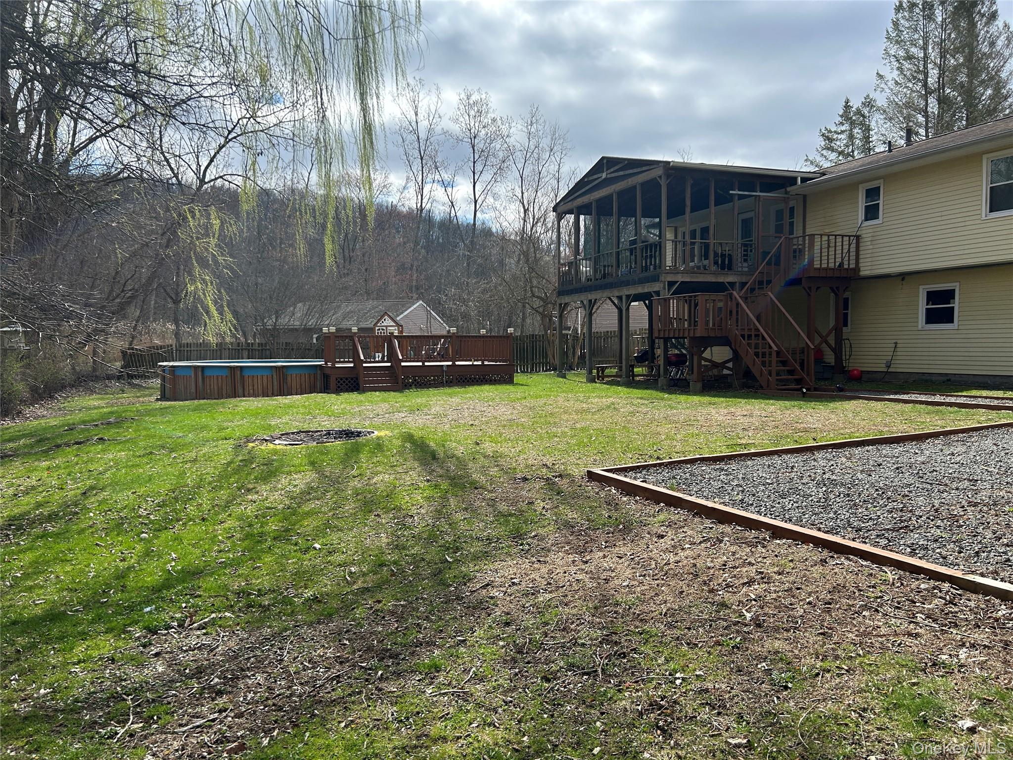 41 Rutledge Avenue Highland Mills, NY 10930 - Photo 25 of 25 Large fenced private with above ground pool and screened-in deck.