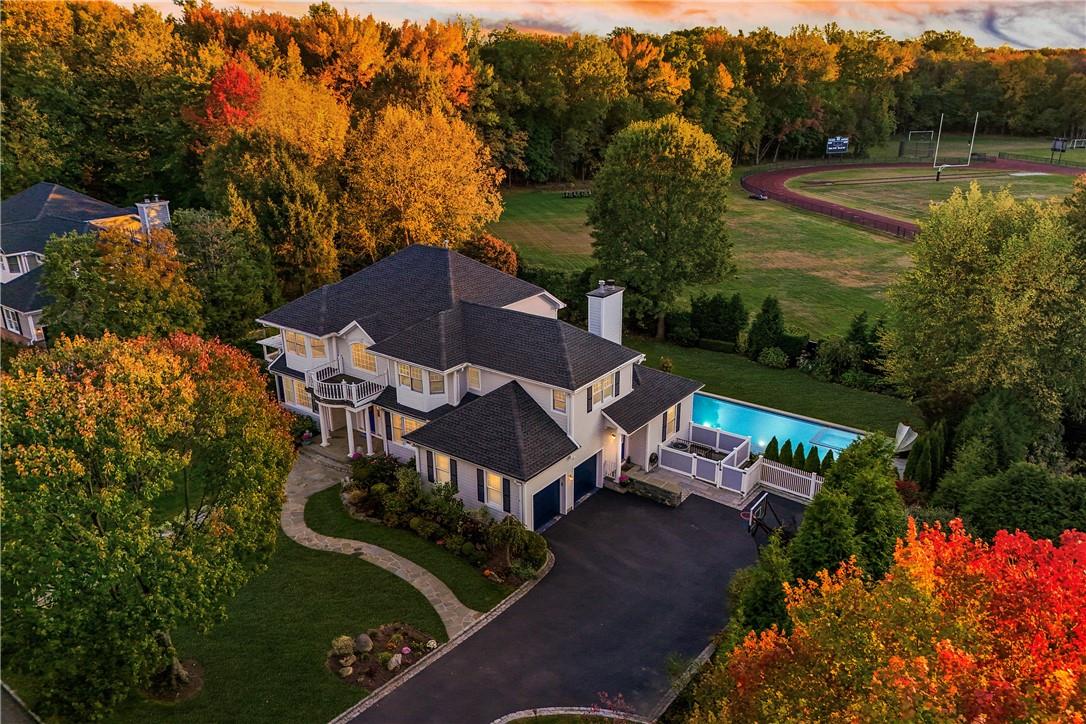 23 Johnson Place Rye, NY 10580 - Photo 1 of 1 an aerial view of a house with garden space and street view