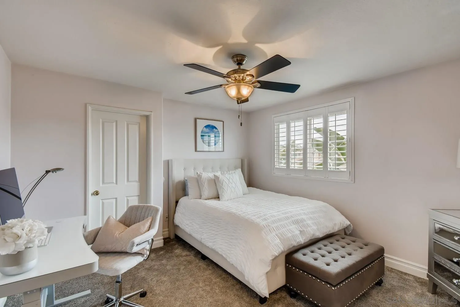 11468 Village Ridge Road San Diego, CA 92131 - Photo 19 of 28 a bedroom with a bed furniture and a window