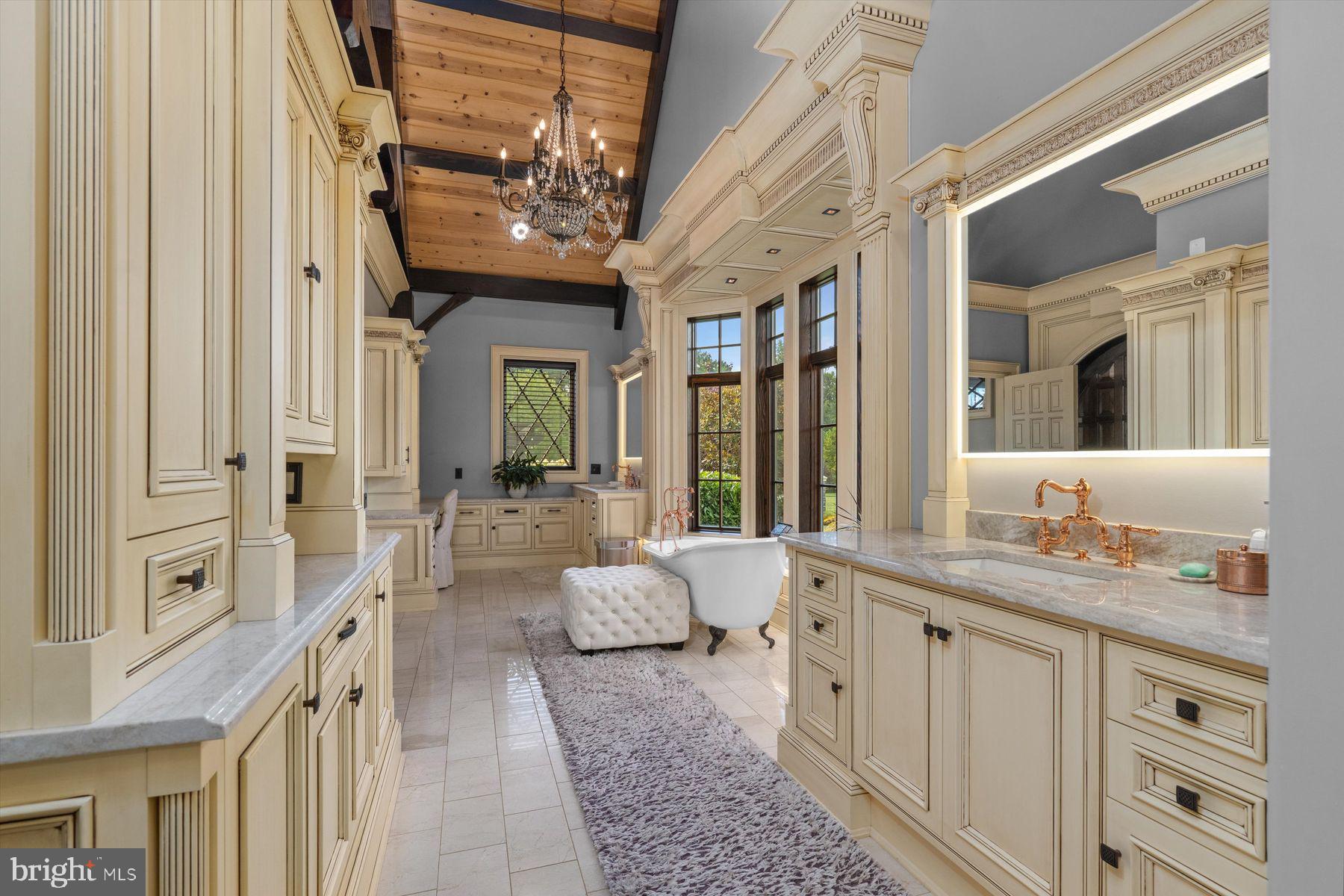 50 Mill Road Swedesboro, NJ 08085 - Photo 33 of 99 a bathroom with a double vanity sink a mirror and a shower