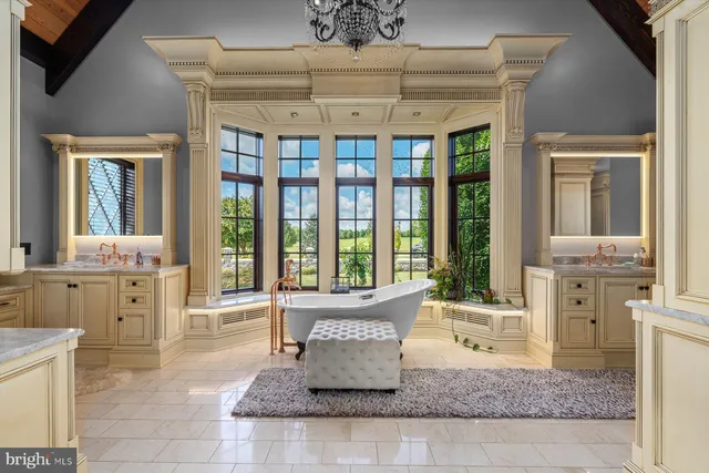 a view of a park with swings and slides