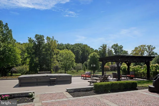 a aerial view of a house with a yard