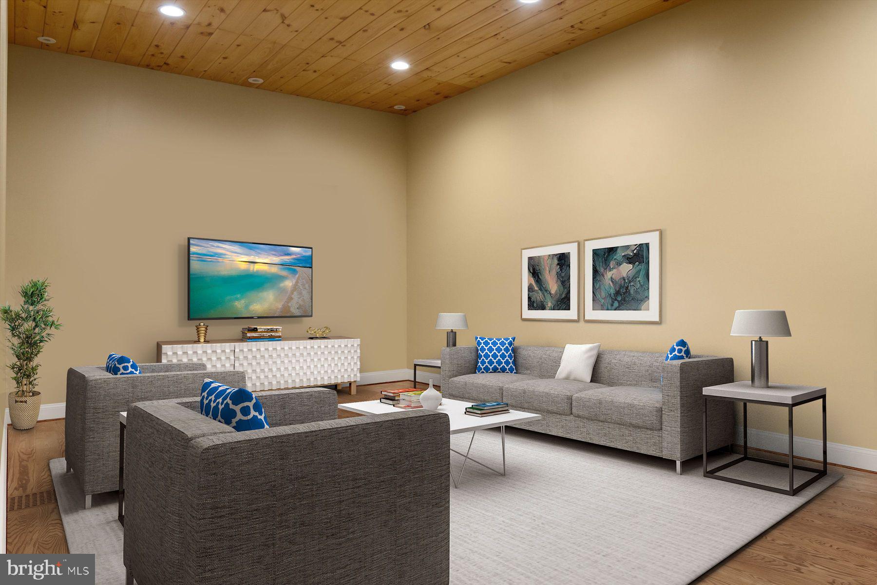 50 Mill Road Swedesboro, NJ 08085 - Photo 80 of 99 a living room with furniture and a flat screen tv