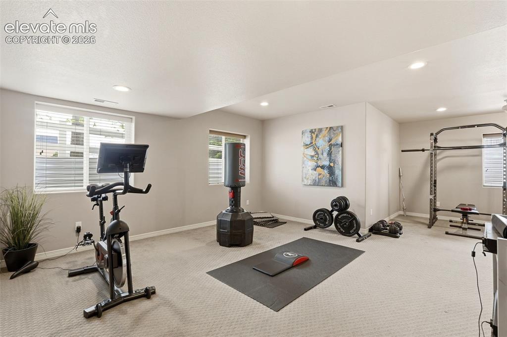 2264 Reed Grass Way Colorado Springs, CO 80915 - Photo 36 of 50 a view of a room with gym equipment