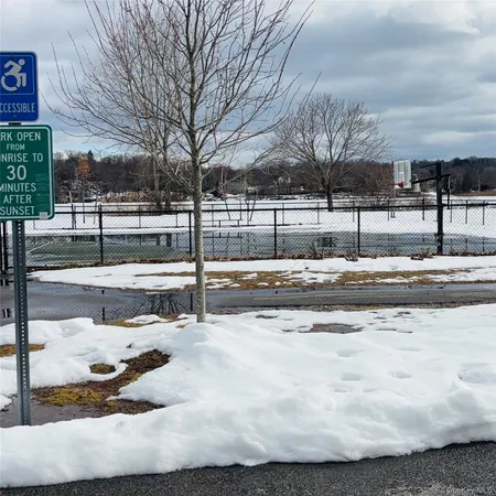 a view of road with trees