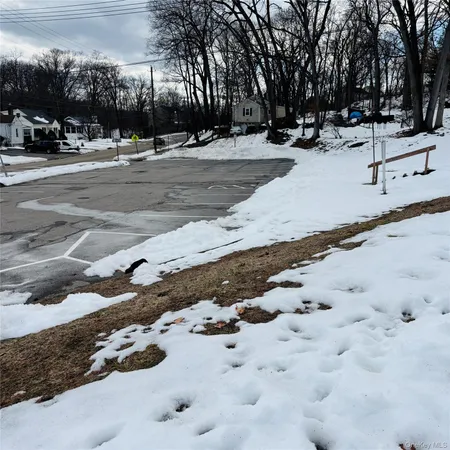 a view of road with snow