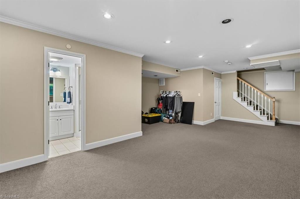 1106 Hammel Road Greensboro, NC 27408 - Photo 33 of 43 Lower Level, large multi purpose room