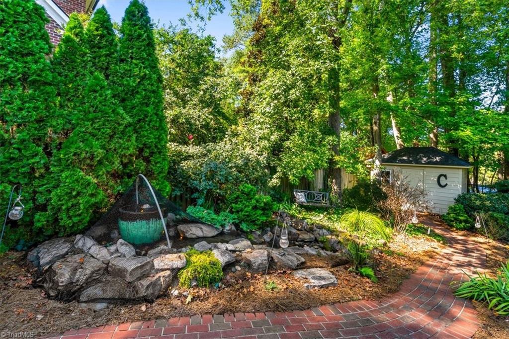 1106 Hammel Road Greensboro, NC 27408 - Photo 42 of 43 Water feature for afternoons relaxing in the backyard!