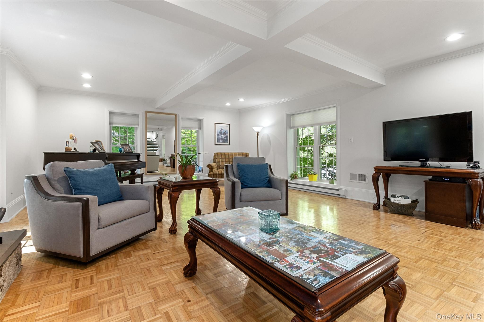8 Rock Hill Road Mahopac, NY 10541 - Photo 23 of 50 Living room with white beamed ceiling