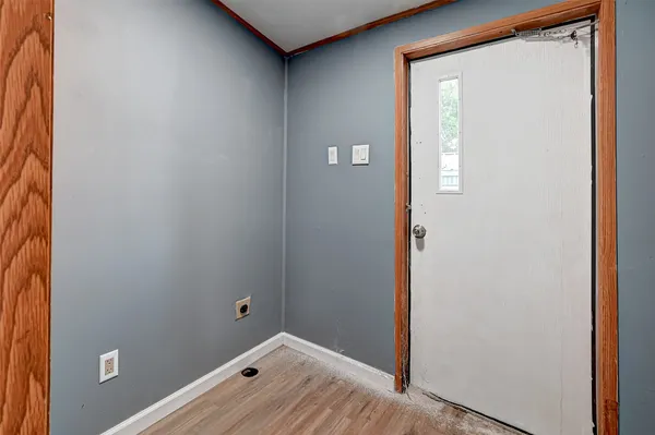 a view of a closet area